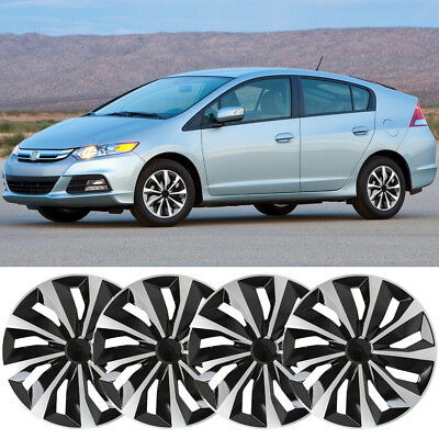 #ad 4Pcs 15quot; Snap On Hubcaps Steel Wheel Rim Tire Covers For Honda Insight 1999 2014 $79.05