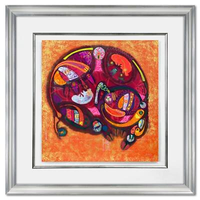 #ad Lu Hong quot;Chinese Zodiac Fire Pigquot; Framed Hand Signed Original Painting $7500.00