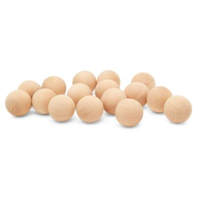 #ad 1 inch Wooden Round Ball Bag of 100 Unfinished Natural Round Hardwood Balls... $25.49