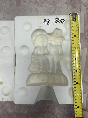 #ad Pilgrim Boy And Girl ceramic mold $7.99