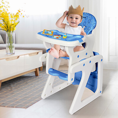 #ad Baby High Chair 3 In 1 Table Convertible Play Seat Booster Toddler with Tray $40.98