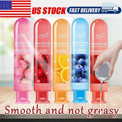 #ad Edible Fruit Flavor Adult Lubricant Gel Lube Oral Sex Sexual Massage Mild Oil $13.99