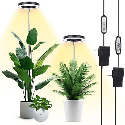 #ad Full Spectrum Grow Lights for Large Indoor Plants 144 LEDs 4 Dimmable Levels $36.01
