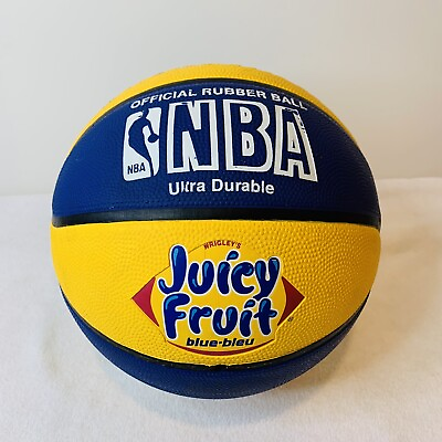 #ad Vintage Juicy Fruit Blue Promo NBA Basketball Spalding Official Ball Wrigley’s C $97.00