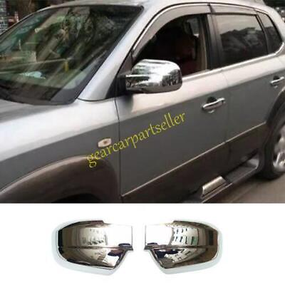 #ad For Hyundai Tucson 05 2009 Glossy Chrome Rear View Mirror Cap Cover Trim 2PCS $48.12