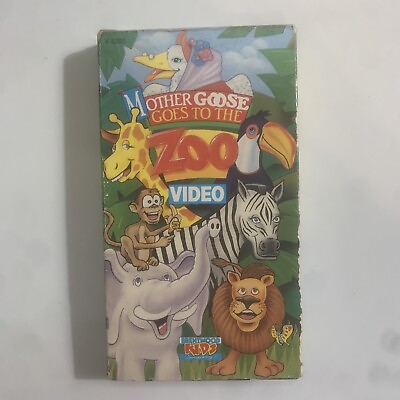 #ad Brentwood Kids Mother Goose Goes To The Zoo VHS 1991 TESTED WORKS $5.55