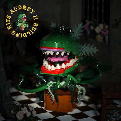 #ad BuildMoc Horror Monster Plant Decoration Toy Building Blocks Set Kids Brick Gift $35.99