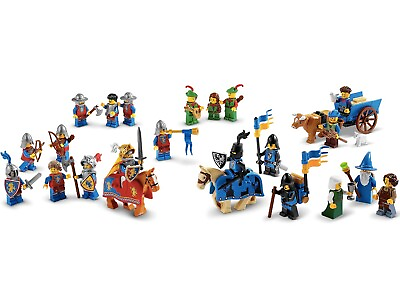#ad LEGO 10305 Lion#x27;s Knight Castle Minifigures Farmers Cows Horses Mini figures $37.99