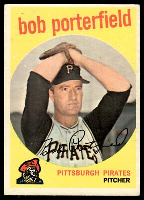 #ad 1959 Topps Bob Porterfield Pittsburgh Pirates #181 $4.00