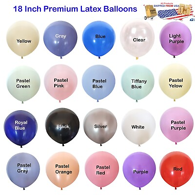 #ad 18quot; Inch 10pcs Pack Thicken Latex Balloons Baby Shower Bridal Birthday Party $10.95