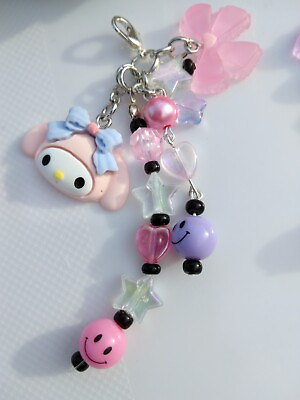 #ad Handmade My Melody Charm Pink Harajuku Style Cute Kawaii Collectible $12.00