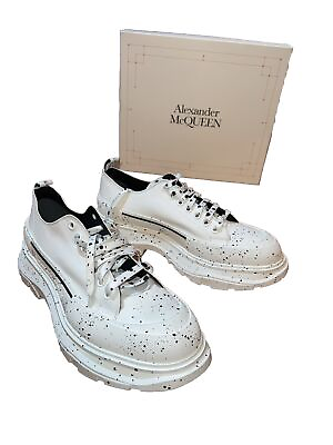 #ad Alexander McQueen Tread Slick Speckled Sneakers NWT Retail $720 sz 49 US 16 HOT5 $270.00