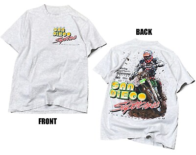 #ad NOS 1995 San Diego Supercross T Shirt Cotton Unisex Size S 3XL For Men Women $9.45