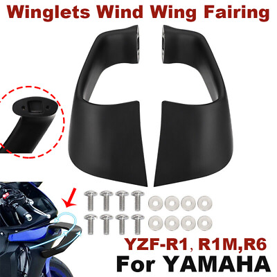 #ad Winglets Wind Wing Fairing Set For YAMAHA YZF R1 R1M 2015 2022YZF R6 2017 2022 $117.99