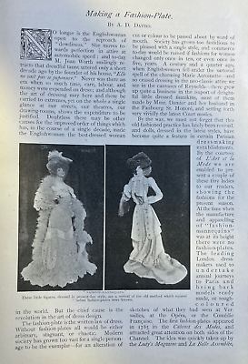 #ad 1904 Clothing Style Making A Fashion Plate $27.99
