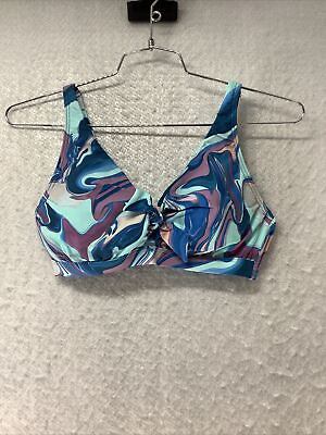 #ad Birdsong Women#x27;s Blue Tide Pool Bikini Top Women#x27;s Size 32G $45.99