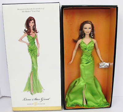 #ad 2004 Mattel Barbie Gold Label Fan Club Exclusive Lone Star Great Doll G8052 $90.00