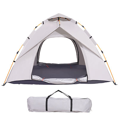 #ad Durable Oxford Cloth Camping And Outdoor Tent Beige Color 3 4 Person Tent $54.99