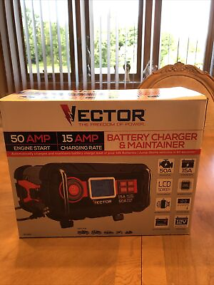#ad Vector 15 Amp Automatic 12V Battery Charger with 50 Amp Engine Start and Alterna $99.77