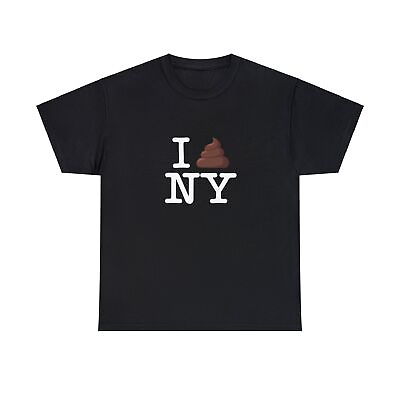 #ad I Poop Emoji NY T shirt Funny New York NYC Heart Love Hate retro Cotton T Shirt $16.30