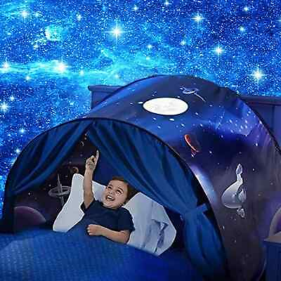 #ad DreamTents Fun Pop Up Tent Space Adventure As Seen On TV Set of 2 Twin Bed $50.00