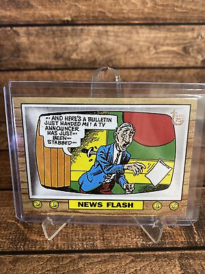 #ad 2013 Topps 75th Anniversary Silver Stamp 1968 #4 Crazy TV News Flash $9.95
