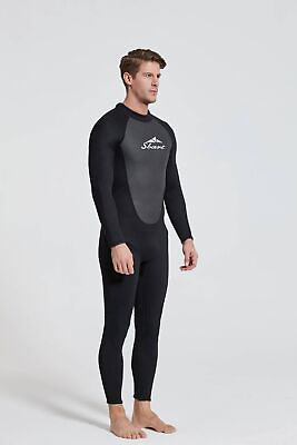 #ad Premium Men#x27;s Wetsuits 3mm Neoprene Diving Snorkeling Surfing Swimming Back Zip $59.99