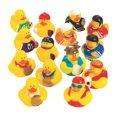 #ad Sports Rubber Duckies Assortment Toys 48 Pieces $28.06