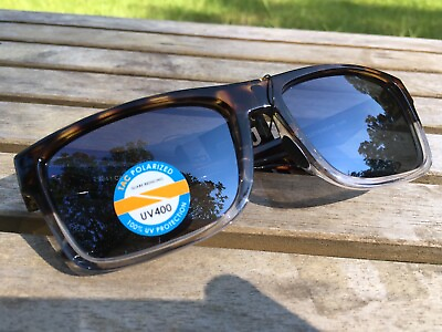 #ad RAZE Eyewear Sunglasses Polarized Castaway Tortoise Black Smoke Lens 29341 $17.95