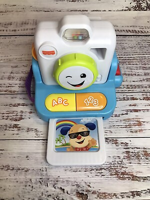 #ad Fisher Price Click Laugh amp; Learn Instant Camera Musical Toy Kids Mattel 2019 $16.14