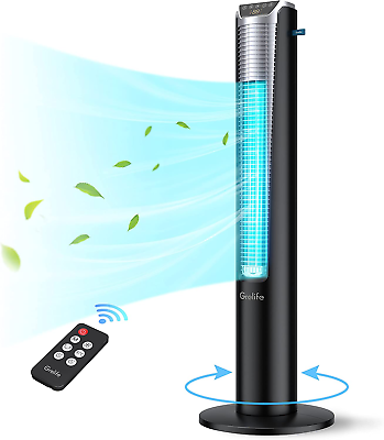 #ad Tower Fan Portable Oscillating Bladeless Remote Inch 42quot; Fan3 Speeds 12H Timer $148.99