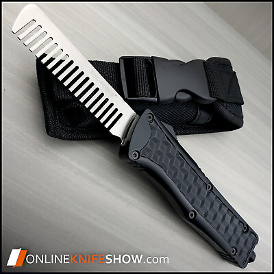 #ad TAC FORCE OTF Black Beard COMB Shaving Hair Style EDC Pocket Carry EDC Tool $654.32