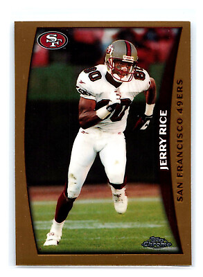 #ad 1998 Topps Chrome #38 Jerry Rice San Francisco 49ers $2.25