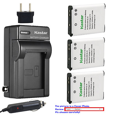 #ad Kastar Battery AC Charger for Nikon EN EL19 Nikon Coolpix S6400 Coolpix S6500 $6.99