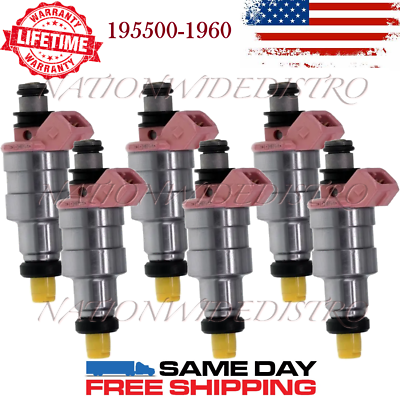 #ad 6x OEM Denso Fuel Injectors for 1989 1995 Ford Taurus 3.0L V6 195500 1960 $151.99