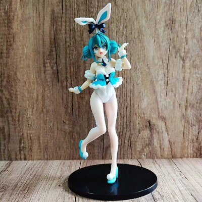 #ad 10quot; Vocaloid Hatsune Miku Bunny Dress Figure Figurine White Rabbit Ver Toy Gift $16.99