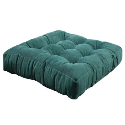 #ad Floor Pillow Square Pillow for Seating on Floor Solid Thick Tufted Seat Cushion $24.89
