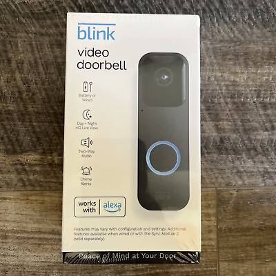 #ad 🔥🔥 🔥 NEW 🔥 🔥🔥 Blink Video Doorbell Two Way Audio HD video and Alexa $45.95