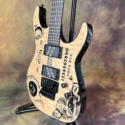 #ad Moon Goddess Electric Guitar Natural with Sun and Moon Inlay Fingerboard esp $265.05