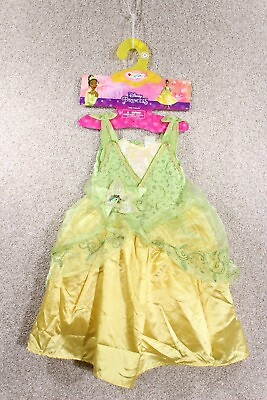 #ad Disney Store Princess The Frog Tiana Girls Dress Halloween Costume size 4 6 NWT $15.37