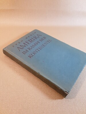 #ad Amerika Im Kampf Der Kontinente by Sven Anders Hedin 1942 Hardcover Book Germany $55.00
