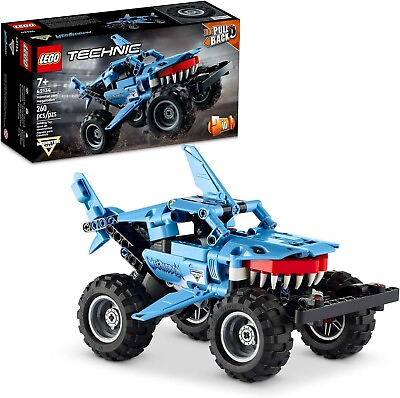 #ad Monster Jam Shark Truck Racer Car Toy Megalodon Building Toys Kids LEGO Technic $62.25