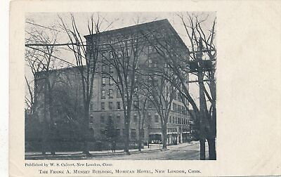 #ad NEW LONDON CT The Frank A. Munsey Building Mohican Hotel Postcard udb $8.87
