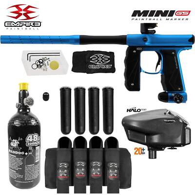 #ad Empire Mini GS Full Auto Advanced Paintball Gun Package Dust Aqua Black $449.99