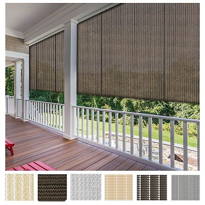 #ad Roller up Shades Curtain Patio Deck Porch Pergola Balcony Backyard Outdoor 5FT $113.89