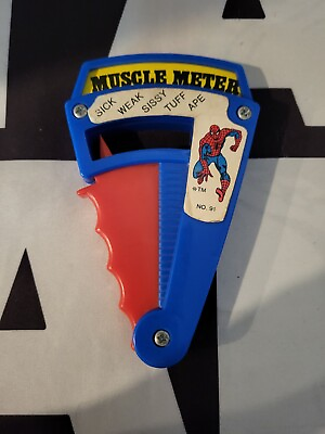 #ad Amazing Spider Man Muscle Meter 1979 MARVEL UNIVERSE Vintage Original $39.97