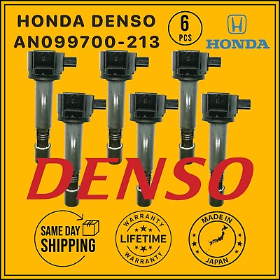 #ad AN099700 213 OEM Denso x6 Ignition Coils For 2013 2019 Honda Pilot Odyssey 3.5L $99.95