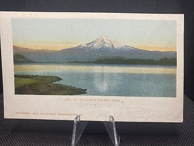 #ad Mount Hood OR Oregon From Columbia River Antique Undivided Back Postcard E2 $4.00