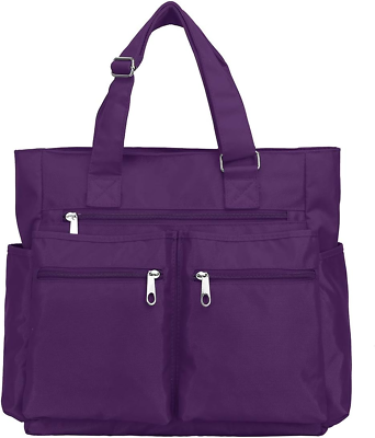#ad Tote Bag Waterproof Nylon Multi Pocket Shoulder Bags $36.99