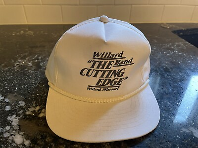 #ad VINTAGE 1990s Hat ROPE FRONT SNAPBACK White $11.95